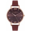 Elegantné Dámske Hodinky OLIVIA BURTON OB16BD106 (38 mm) – ružovo-zlaté puzdro červený kožený remienok Elegantné Dámske Hodinky OLIVIA BURTON OB16BD106 (38 mm) – ružovo-zlaté puzdro červený kožený remienok