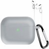 AppleKing silikónový obal s karabínkou a šnúrkou proti strate pre AirPods Pro 3 - sivý - možnosť vrátiť tovar ZADARMO do 30tich dní AppleKing silikónový obal s karabínkou a šnúrkou proti strate pre AirPods Pro 3 - sivý - možnosť vrátiť tovar ZADARMO do 30tich dní