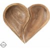 Dřevěná dělená servírovací miska Orion MANGO srdce Dřevěná dělená servírovací miska Orion MANGO srdce
