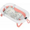 Ricokids RK-287 Skladacie detské vanička s teplomerom a vložkou, biela a ružová Ricokids RK-287 Skladacie detské vanička s teplomerom a vložkou, biela a ružová