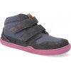 Barefoot dětské kotníkové bLIFESTYLE - Loris velcro grau šedé Barefoot dětské kotníkové bLIFESTYLE - Loris velcro grau šedé