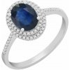Eppi Zlatý prsteň so zafírom a diamantmi Danae R31463