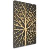 Impresi Obraz Zlatá štruktúra listu - 60 x 90 cm Impresi Obraz Zlatá štruktúra listu - 60 x 90 cm