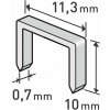 Extol Craft 8852503 | Spony do sponkovacej pištole 10x11,3x0,7 mm - balenie 1000 ks Extol Craft 8852503 | Spony do sponkovacej pištole 10x11,3x0,7 mm - balenie 1000 ks