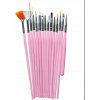Leobert Sada štetcov na make-up ružová 15 ks