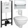 Jika Set modulu do sádrokartonu, EBS WC Boreal, sedátka a tlačítka, chrom lesk 1 set Jika Set modulu do sádrokartonu, EBS WC Boreal, sedátka a tlačítka, chrom lesk 1 set