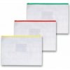 Vrecko FolderMate na zips - A4, transparentné, mix farieb Vrecko FolderMate na zips - A4, transparentné, mix farieb