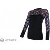 Sensor MERINO IMPRESS dámské triko dl.rukáv černá floral S Sensor MERINO IMPRESS dámské triko dl.rukáv černá floral S