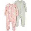 CARTER'S Overal na zips Sleep&Play Pink Lama dievča 2ks NB/ veľ.56 CARTER'S Overal na zips Sleep&Play Pink Lama dievča 2ks NB/ veľ.56