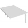 Pracovný stôl UNI A, k pozdĺ. reťazeniu, 120x75,5x160 cm, biela/sivá Pracovný stôl UNI A, k pozdĺ. reťazeniu, 120x75,5x160 cm, biela/sivá