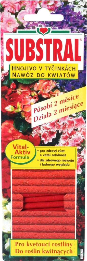 SUBSTRAL Tyčinky - hnojivo pre kvitnúce rastliny 30ks 1715101