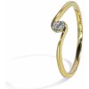 Blink-Blink Jemný diamantový zlatý prsteň 1322ZDG