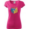 Rubikova kocka kreslená - Dámske tričko Pure - XL ( Purpurová ) Rubikova kocka kreslená - Dámske tričko Pure - XL ( Purpurová )