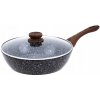 Kinghoff Panvica 28 cm s mramorovým keramickým povrchom a pokrievkou – univerzálna na všetky typy sporákov Kinghoff Panvica 28 cm s mramorovým keramickým povrchom a pokrievkou – univerzálna na všetky typy sporákov