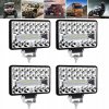 SADA 4x VÝKONNÁ PRACOVNÁ LAMPA 36LED HALOGÉN 12V 24V pre traktor 108W SADA 4x VÝKONNÁ PRACOVNÁ LAMPA 36LED HALOGÉN 12V 24V pre traktor 108W