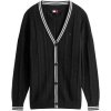 Tommy Hilfiger Vesty bez rukávov/Cardigany DW0DW22026 Čierna Tommy Hilfiger Vesty bez rukávov/Cardigany DW0DW22026 Čierna