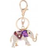 Amparo Miranda® Prívesok na kabelku a kľúče Slon s kryštálmi fialovy Amparo Miranda® Prívesok na kabelku a kľúče Slon s kryštálmi fialovy