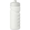 Športová plastová fľaša s tvarovaním pre pohodlné držanie, 500 ml, biela Športová plastová fľaša s tvarovaním pre pohodlné držanie, 500 ml, biela