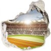 Samolepiaca diera nálepka Stadium poľsko 75x75 cm Samolepiaca diera nálepka Stadium poľsko 75x75 cm
