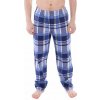 Pánske nohavice na spanie Robert modro-žlté L Pánske nohavice na spanie Robert modro-žlté L