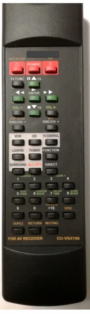 Diaľkový ovládač Emerx Pioneer CU-VSX106