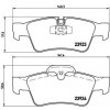 BREMBO Sada brzdových platničiek kotúčovej brzdy P50064 BREMBO Sada brzdových platničiek kotúčovej brzdy P50064