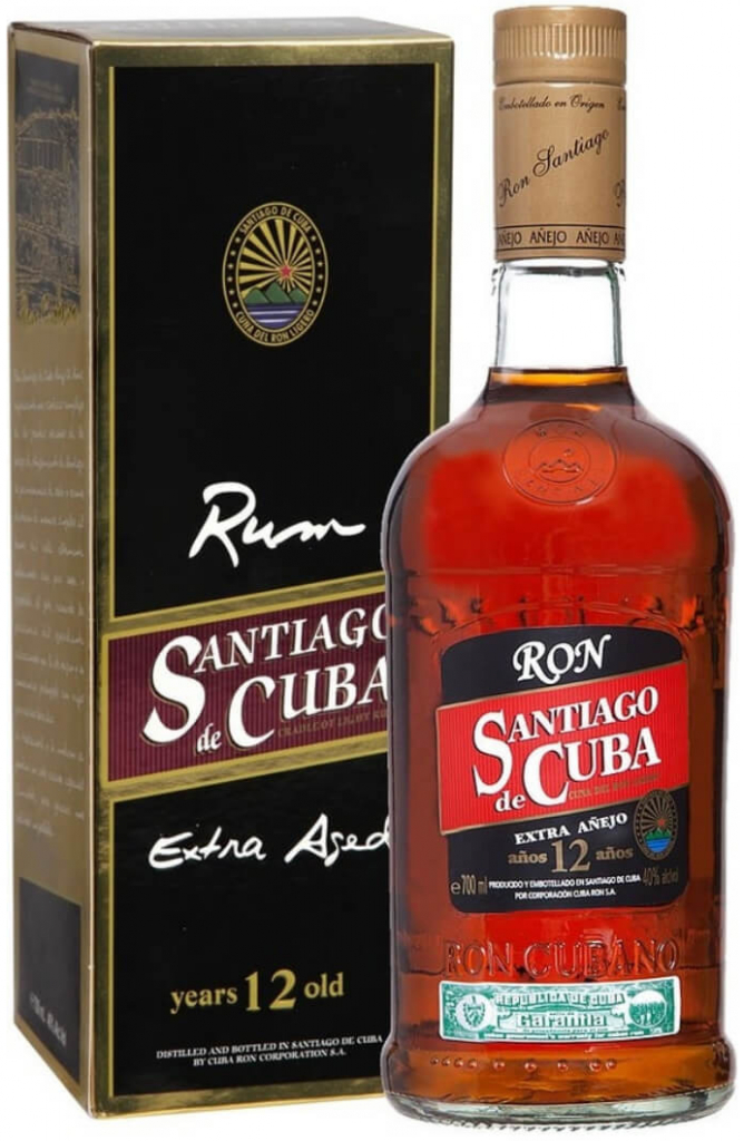 Santiago de Cuba Extra Aňejo 12y 40% 0,7 l (kartón)