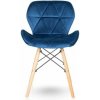 Bestent Jedálenská stolička zamatová modrá ZAFÍR Bestent Jedálenská stolička zamatová modrá ZAFÍR