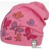 Dráče Bavlnená čiapka Dráča Polo 64 ružová motýliky