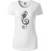 Husľový kľúč kvety - Dámske tričko z organickej bavlny Origin (GOTS) - XS ( Biela ) Husľový kľúč kvety - Dámske tričko z organickej bavlny Origin (GOTS) - XS ( Biela )