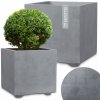 Deroma kvetináč Štvorcový kvetináč 39cm Cubo Millennium SIVÝ