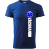 Nápis Záchranár + hviezda - Tričko extra veľké (5-8XL) - 5XL ( Kráľovská modrá ) Nápis Záchranár + hviezda - Tričko extra veľké (5-8XL) - 5XL ( Kráľovská modrá )