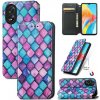 Peňaženkové 3D puzdro CaseNeo na Oppo A38 - Purple Scales Peňaženkové 3D puzdro CaseNeo na Oppo A38 - Purple Scales