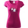 Zubárske tričko - kefka a jedlo - Dámske tričko Pure - XL ( Fuchsiová ) Zubárske tričko - kefka a jedlo - Dámske tričko Pure - XL ( Fuchsiová )