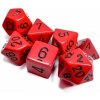 Chessex Sada kostek Chessex Opaque Polyhedral 7-Die Set - Red with Black Chessex Sada kostek Chessex Opaque Polyhedral 7-Die Set - Red with Black