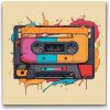 Vymalujsisam.sk Maľovanie podľa čísiel - Pop art - Rádiová kazeta Veľkosť: 50x50cm, Rám: Na plastovej doske Vymalujsisam.sk Maľovanie podľa čísiel - Pop art - Rádiová kazeta Veľkosť: 50x50cm, Rám: Na plastovej doske