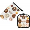 MAKRO - Chňapka sada 2ks, rukavica a podložka, DONUTS MAKRO - Chňapka sada 2ks, rukavica a podložka, DONUTS