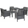 Súprava záhradného nábytku Adena 4+1 grafitová Súprava záhradného nábytku Adena 4+1 grafitová