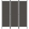 vidaXL 3-panelový paraván antracitový vidaXL 3-panelový paraván antracitový