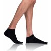 Bellinda BAMBUS AIR IN-SHOE SOCKS Krátke pánske bambusové ponožky čierna čierna tmavočervená Bellinda BAMBUS AIR IN-SHOE SOCKS Krátke pánske bambusové ponožky čierna čierna tmavočervená