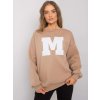 ex moda Dámska mikina -EM-BL-617-1.34X Farba: Béžová - tmavo, Veľkosť: L/XL ex moda Dámska mikina -EM-BL-617-1.34X Farba: Béžová - tmavo, Veľkosť: L/XL