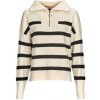 Vero Moda Svetre VMSABA STRIPE LS HIGHNECK BLOUSE GA NOOS Béžová Vero Moda Svetre VMSABA STRIPE LS HIGHNECK BLOUSE GA NOOS Béžová