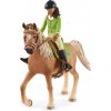 Schleich Čiernovláska Sarah s pohyblivými kĺbmi na koni, 42542 Schleich Čiernovláska Sarah s pohyblivými kĺbmi na koni, 42542