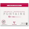 Clairefontaine Akvarelový blok Fontaine Cold Pressed 24 x 30 cm 25 listov 300 g