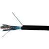 Kábel Solarix FTP Cat5e drát 305m PE venkovní SAMONOSNÝ
