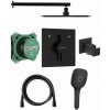 Hansgrohe DuoTurn E - sprchový podomietkový čierny set Hansgrohe DuoTurn E - sprchový podomietkový čierny set