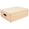 ČistéDrevo Drevený box s vekom 40 x 30 x 14 cm ČistéDrevo Drevený box s vekom 40 x 30 x 14 cm