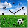 Sklenené hodiny štvorec Futbal na lúke 30x30 cm Sklenené hodiny štvorec Futbal na lúke 30x30 cm
