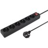 Prodlužovací přívod 230V 5m 6 zásuvek, vyp, černý ppa6k-05bk PremiumCord Prodlužovací přívod 230V 5m 6 zásuvek, vyp, černý ppa6k-05bk PremiumCord