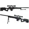 Well Airsoft sniper L96 AWS MB4401D + optika a dvojnožka - čierna Well Airsoft sniper L96 AWS MB4401D + optika a dvojnožka - čierna